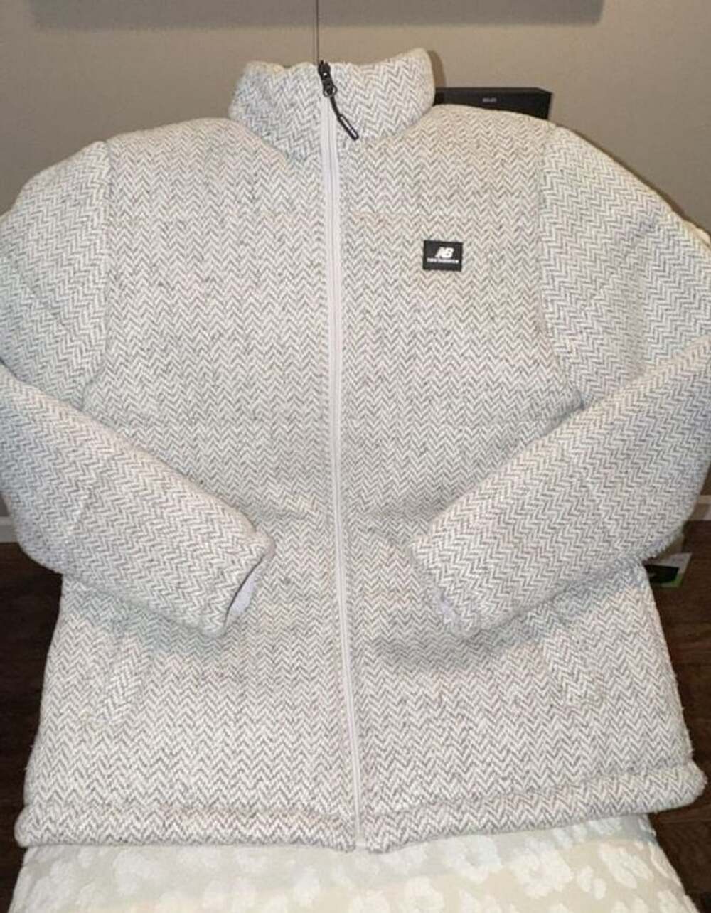 New Balance Women's Full Zip Herringbone Fleece Jacket Size L